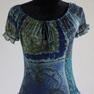 A. Byer blouse earthtones size S